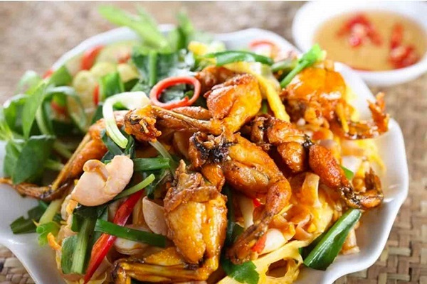 Đùi ếch xào hành tỏi