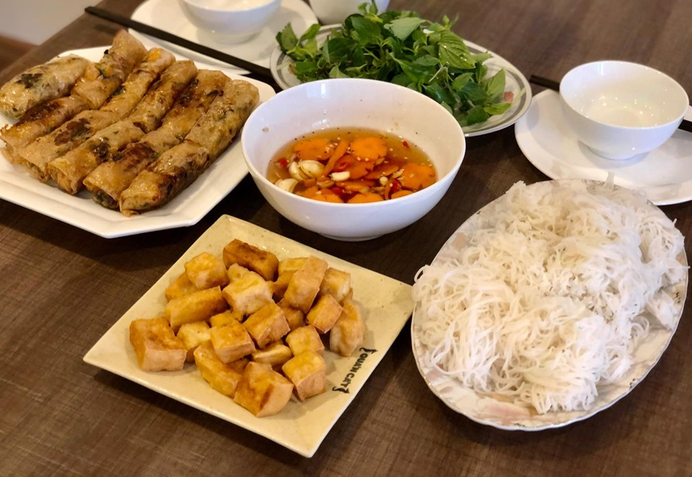 hoàn thành món ăn