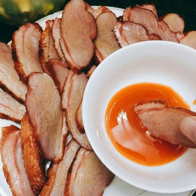 lườn ngỗng chấm tương ớt